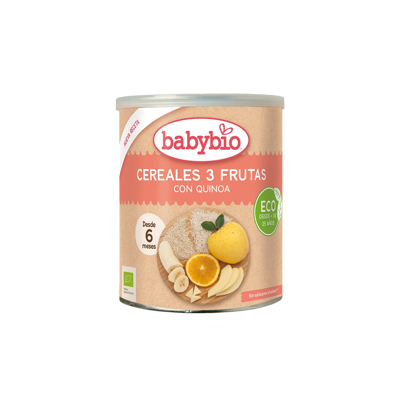 Babybio Cereales 3 Frutas Con Quinoa Bio +6m 220g