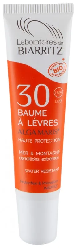 Bálsamo labial SPF 30 Mar y Montaña Bio-15ml-Laboratoires de Biarritz