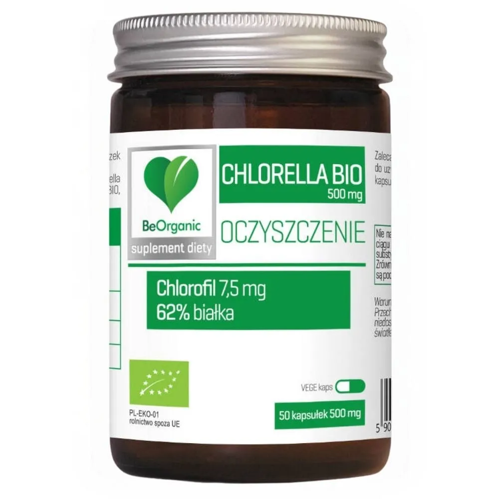 BeOrganic Chlorella 500 mg - 50 Cápsulas