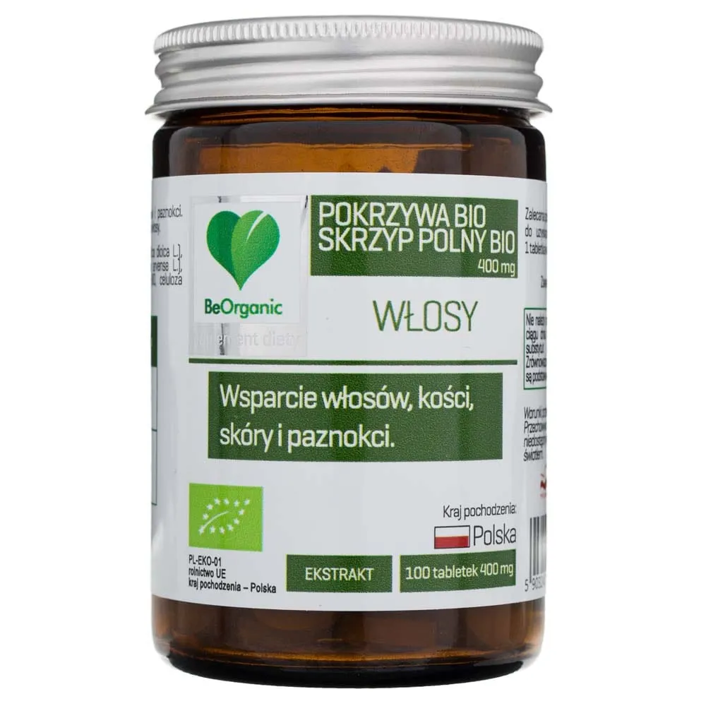 BeOrganic Ortiga Cola de Caballo 400 mg - 100 Tabletas