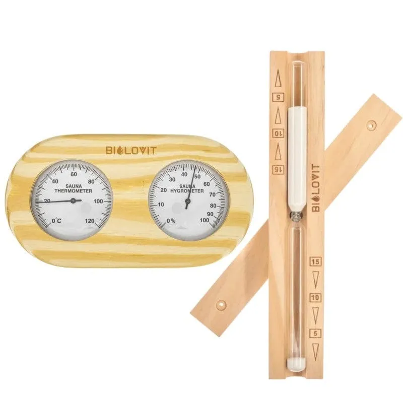 Juego de accesorios para sauna Bilovit - 2 artículos