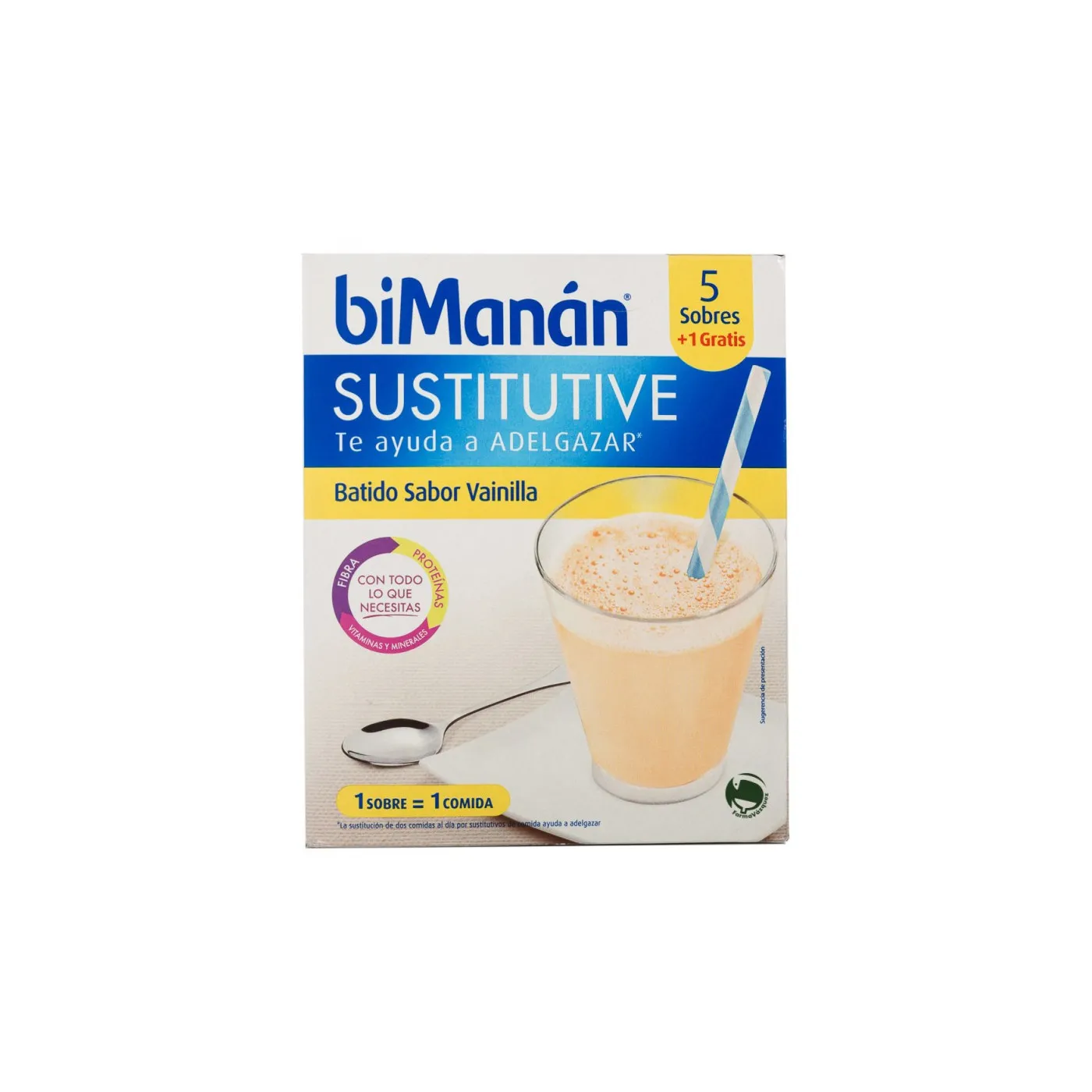 Bimanan Batido Vainilla 55 gr X 6 Sobres