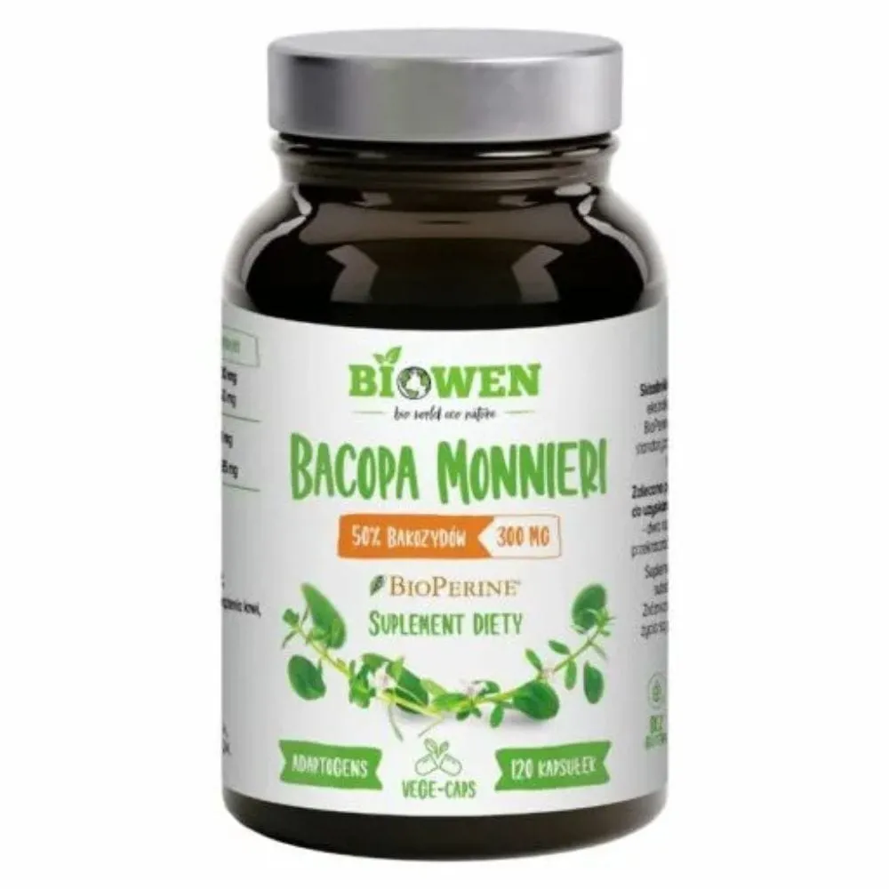 Biowen Bacopa Monnieri, Brahmi 300 mg - 120 cápsulas