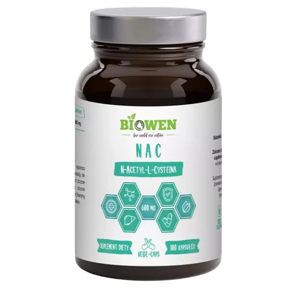 Biowen NAC (N-acetil-L-cisteína) 600 mg - 100 cápsulas