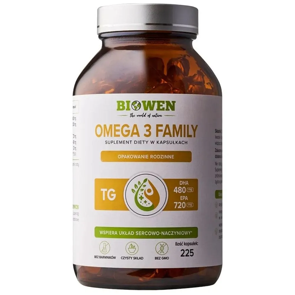 Biowen Omega 3 Family TG - 225 cápsulas