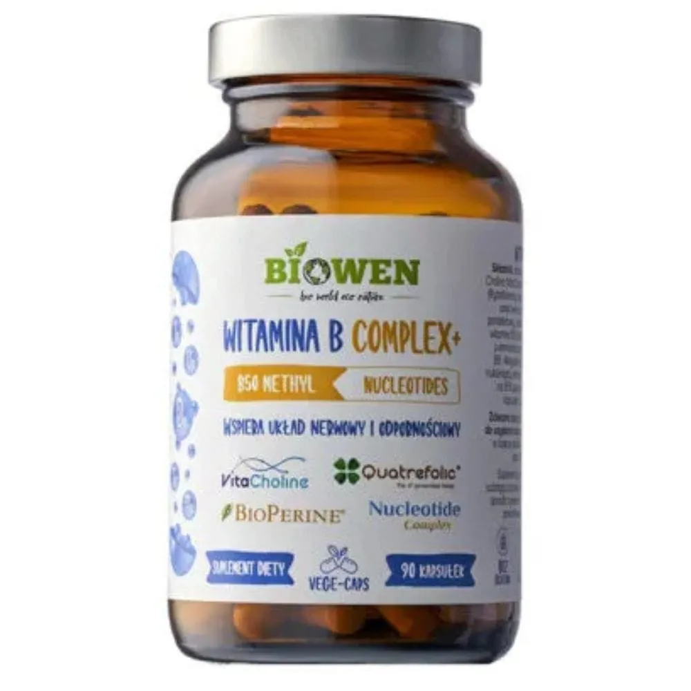 Biowen Complejo de vitamina B+ - 90 cápsulas