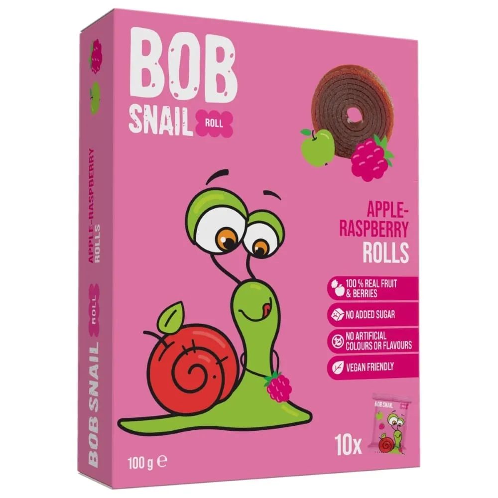 Bob Snail Aperitivo de Manzana y Frambuesa sin Azúcares Añadidos - 100 g