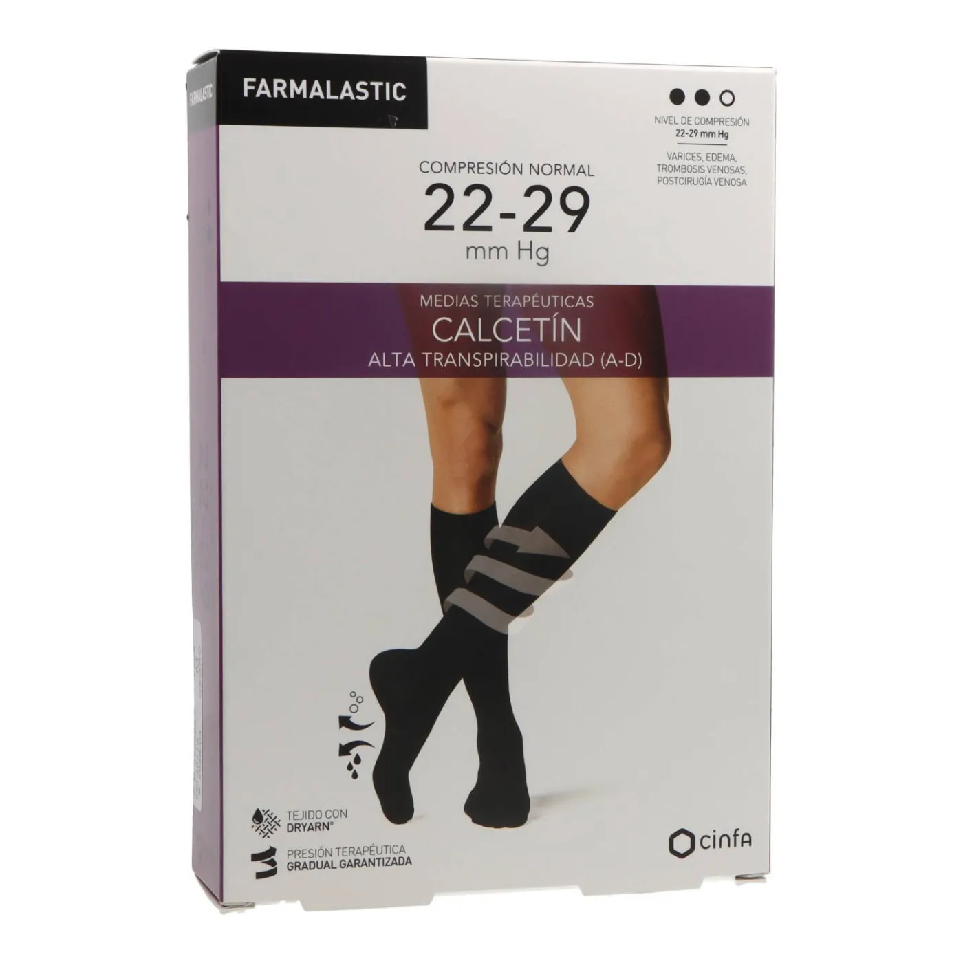 Calcetin Antibacteriano Farmalastic Talla M