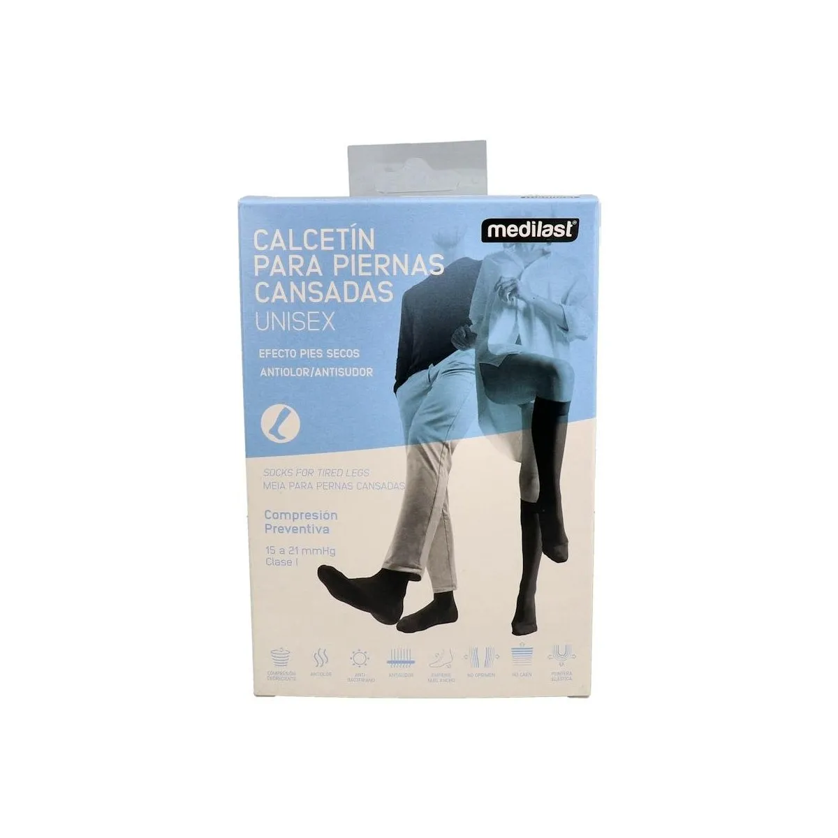 Calcetin Medilast Confort  Piernas Cansadas C/P T/P Ng 2 Un (295)