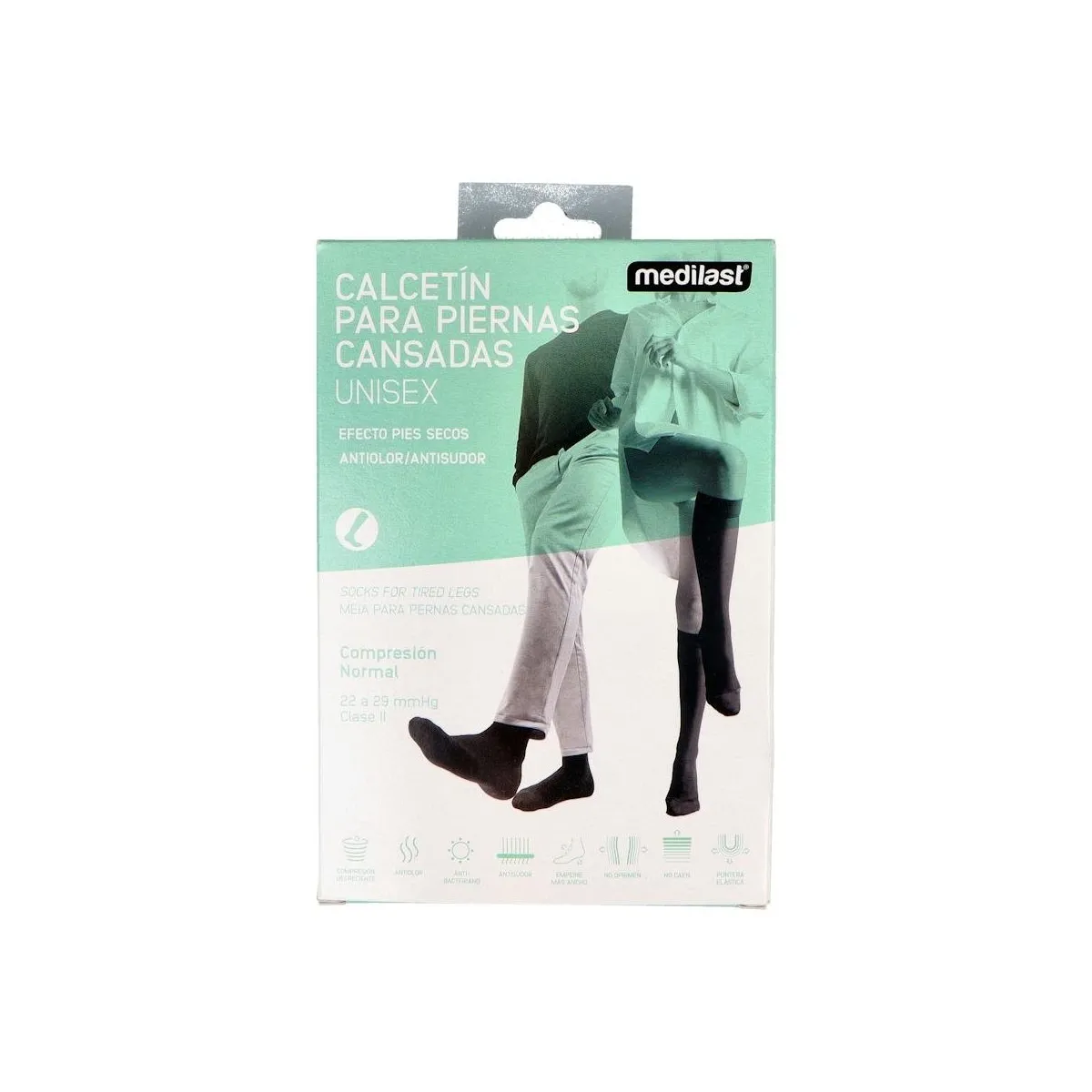 Calcetin Medilast Neg Gde 24-26 Cm