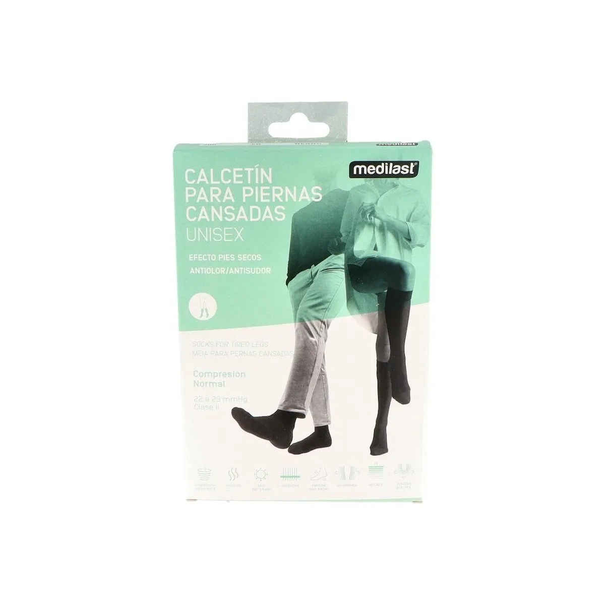 Calcetin Medilast Nor Descanso C/Punt Negro T/Eg 27-30 Cm 2 Un r300