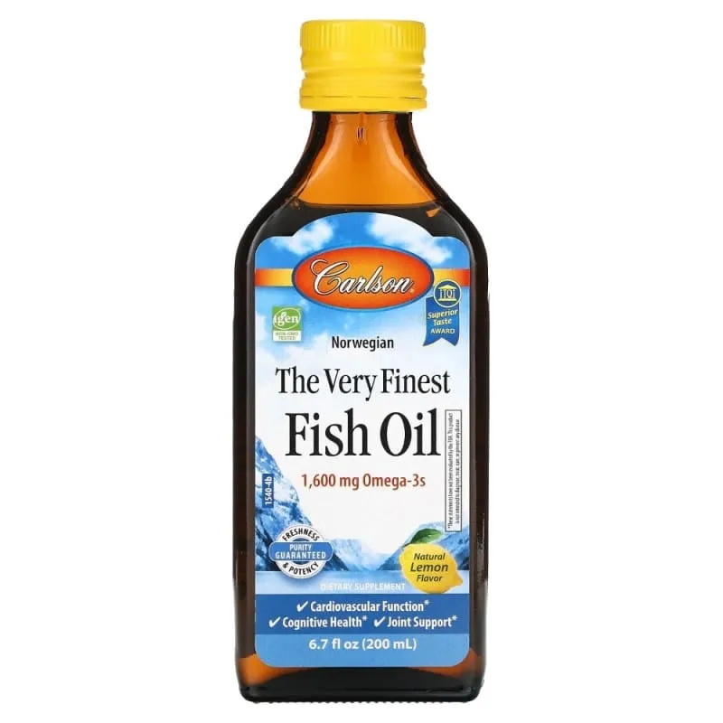 Carlson Labs Norwegian The Very Finest Aceite de Pescado, Limón - 200 ml