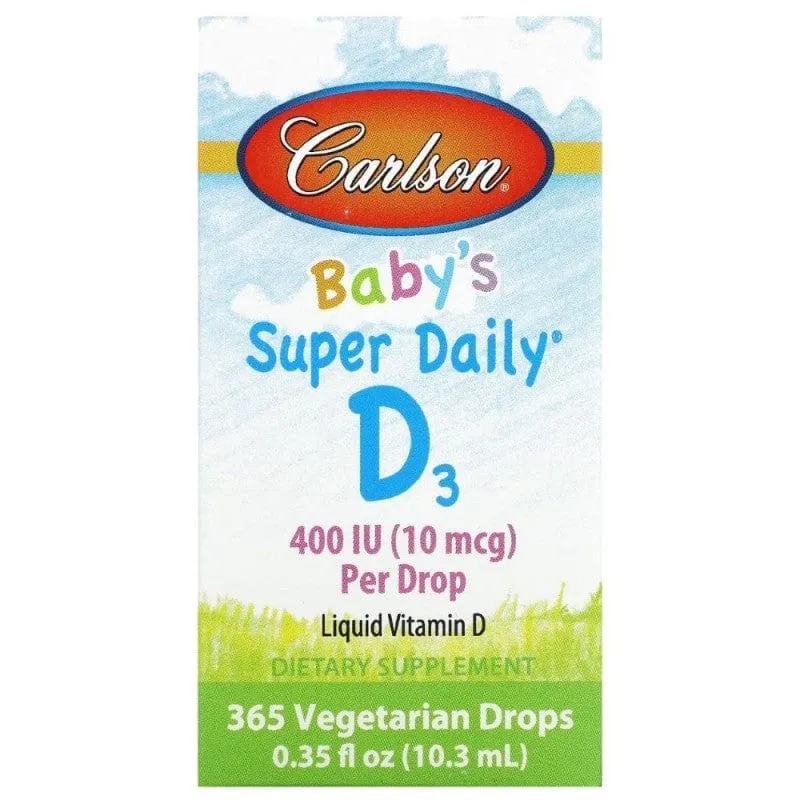 Carlson Labs Super Daily D3 Para Bebé 400 UI - 10,3 ml