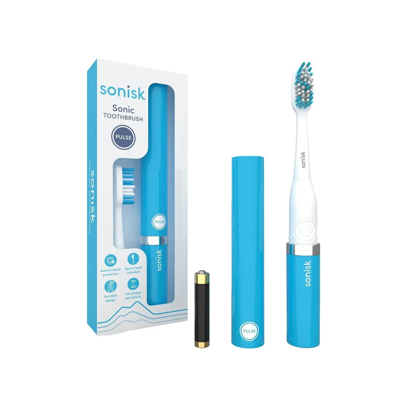 Cepillo Electrico Sonisk Azul Metalico