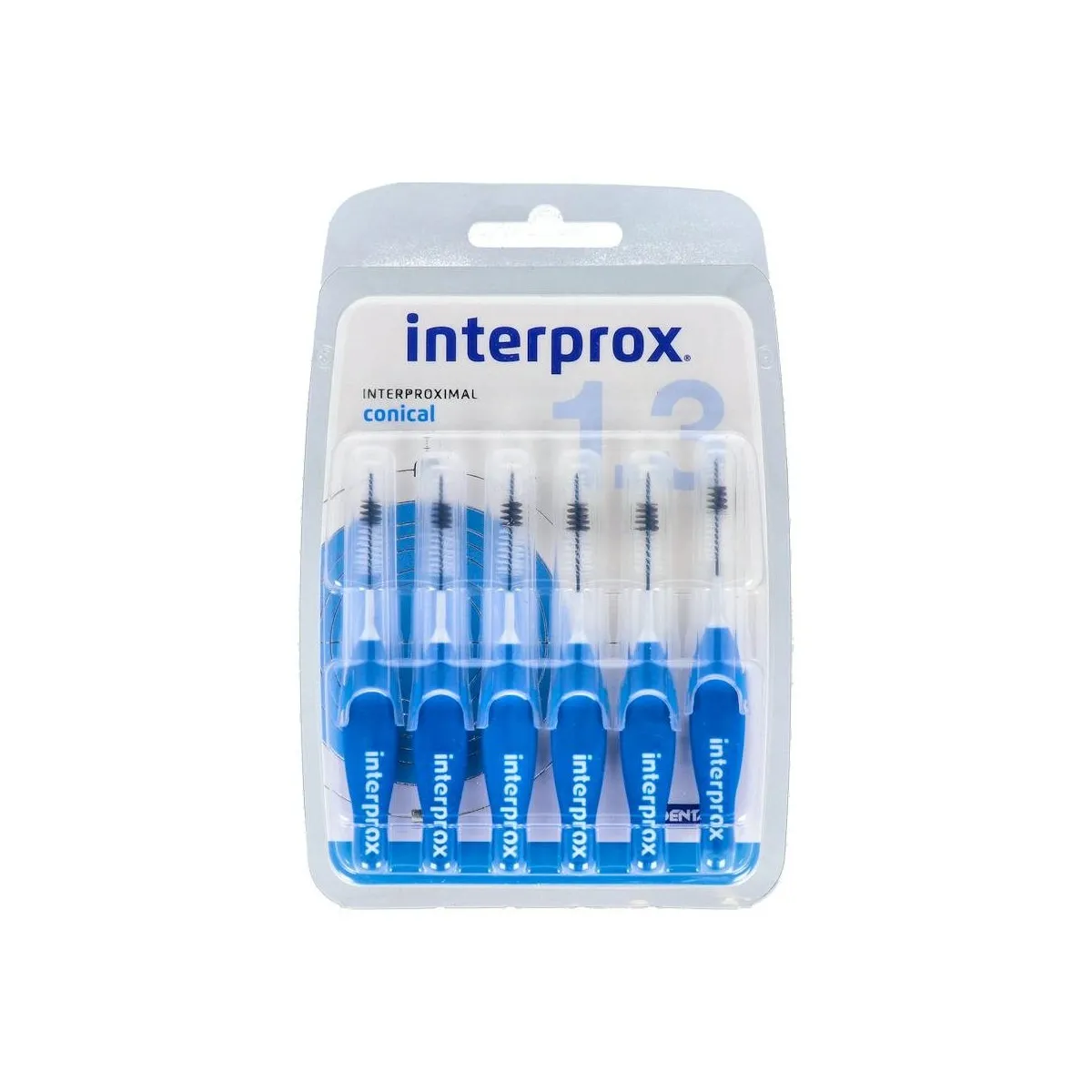 Cepillo Interdental Interprox 4g Conico Recto Azul 6 U