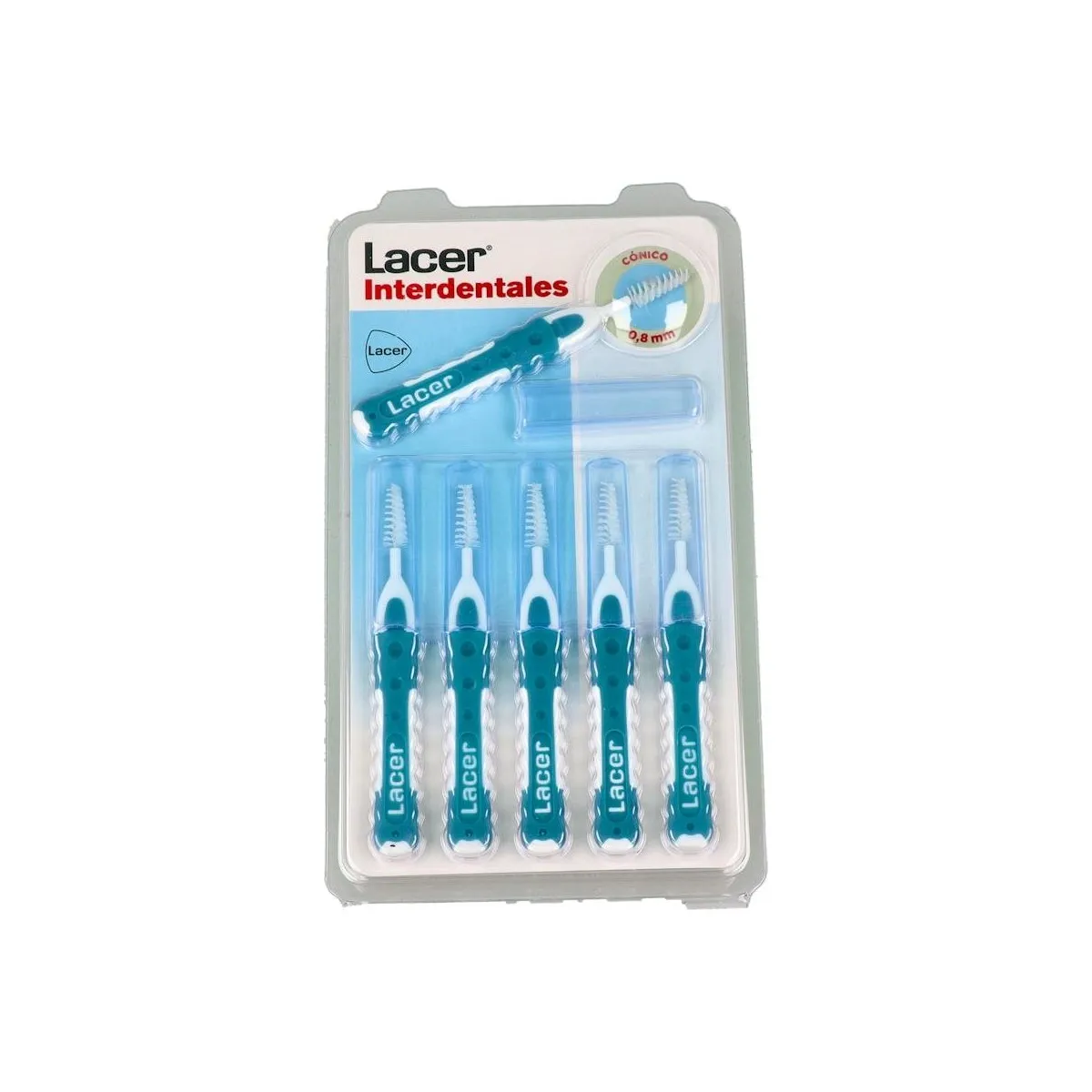 Cepillo Interdental Lacer Conico Recto Azul 6 U