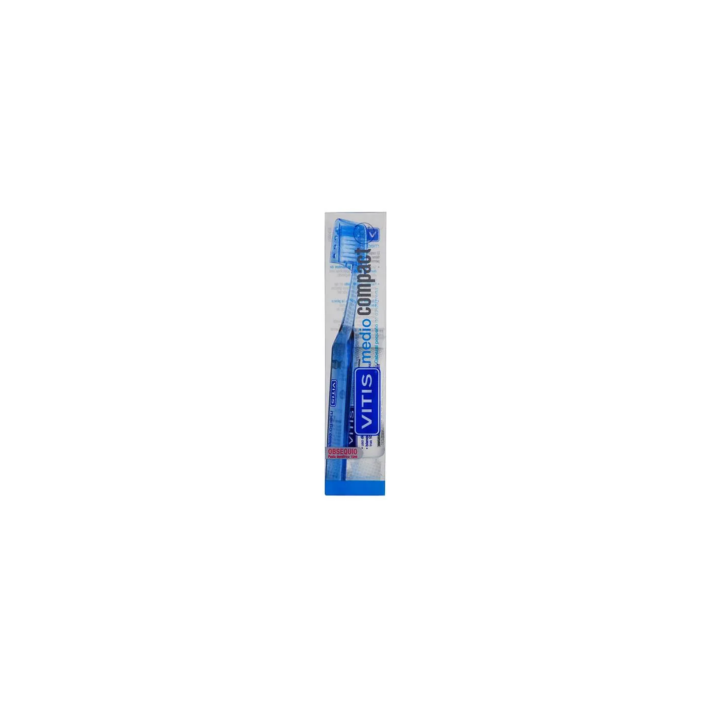 Cepillo Vitis Compact Medio Blanq 15 ml