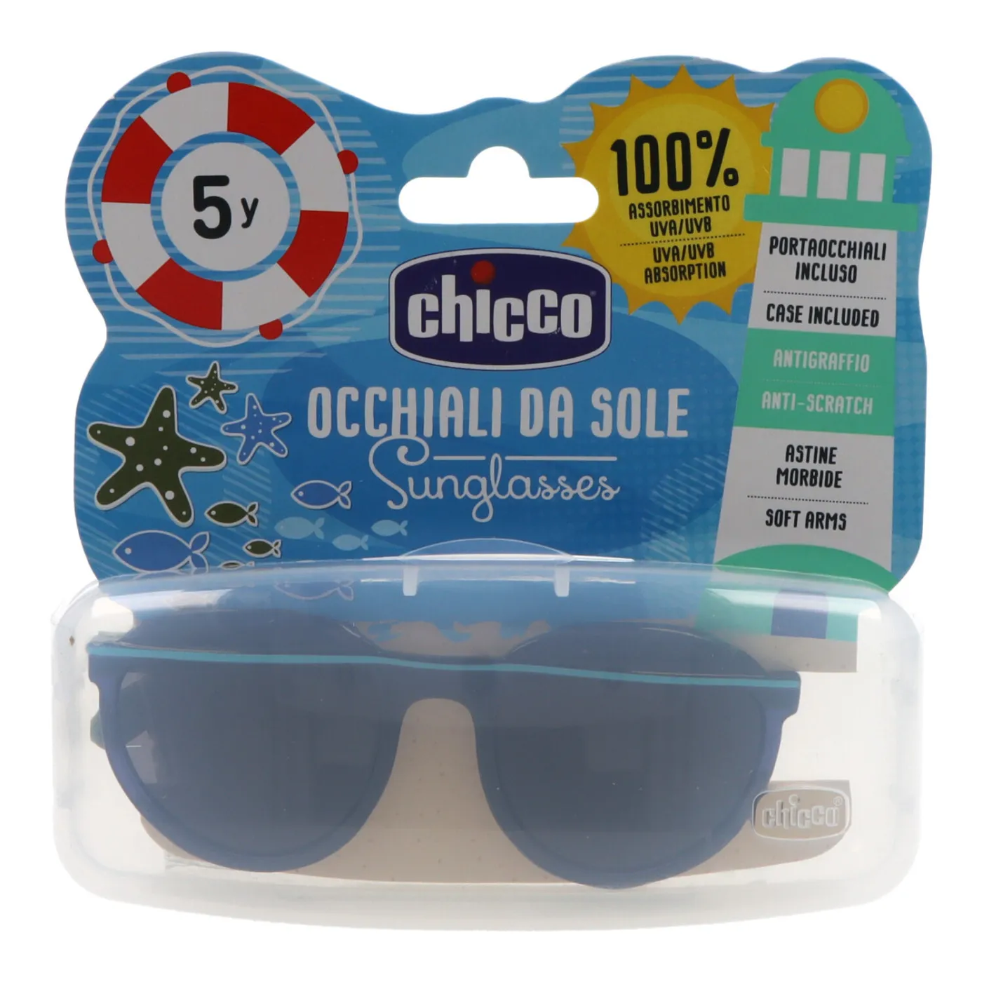 Chicco Gafas De Sol Azul Y Verde 5 Años
