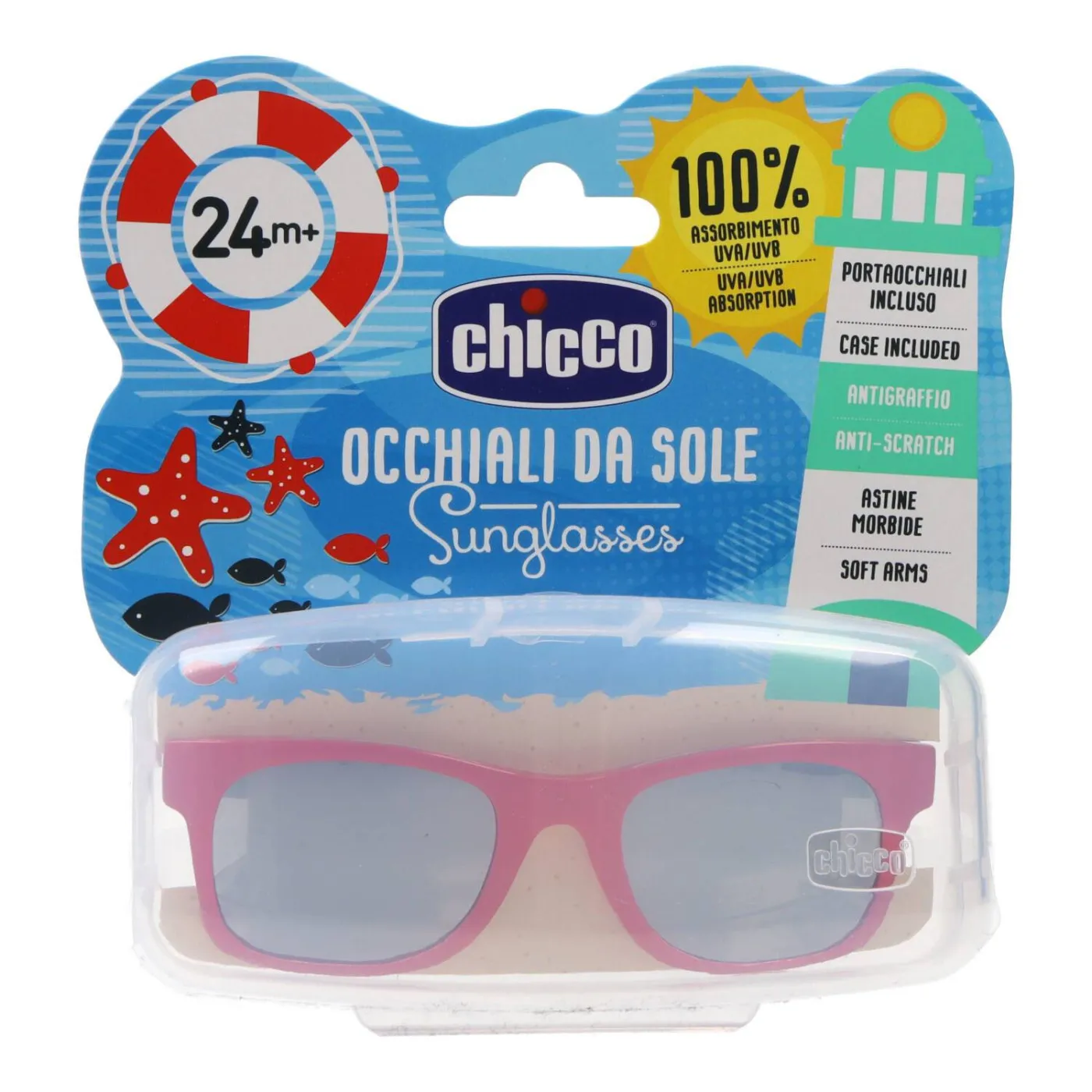 Chicco Gafas De Sol Roja Y Azul 24 Meses