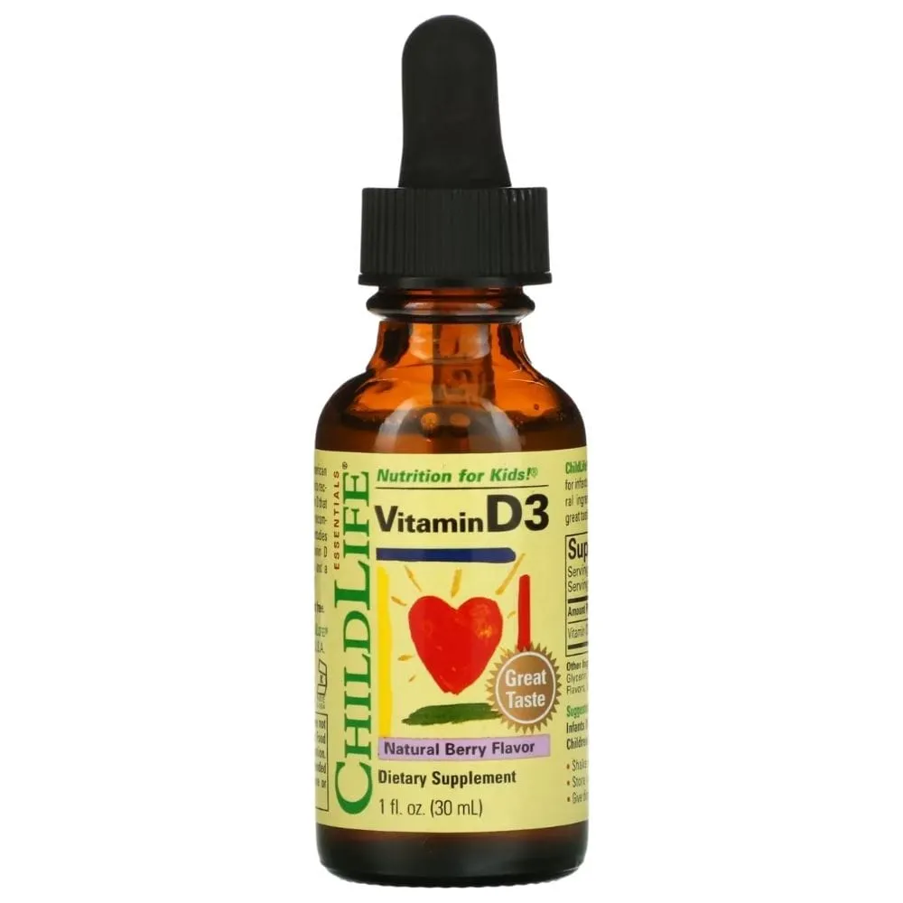 ChildLife Vitamina D3 500 UI para niños, Bayas - 30 ml