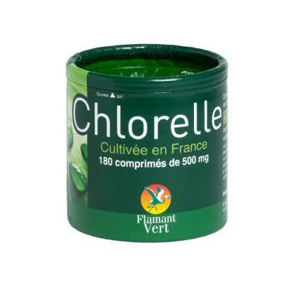 Chlorella-180 Comprimidos-500mg- Flamenco Verde