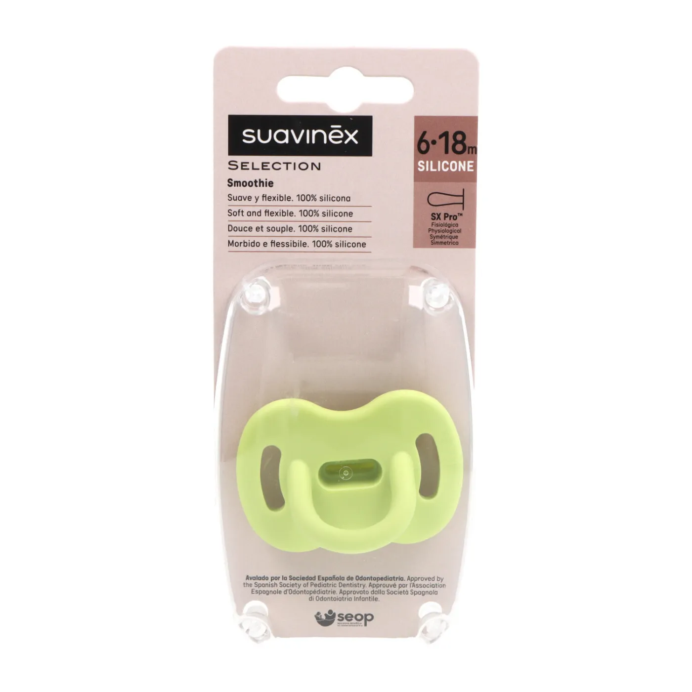 Suavinex Chupete Silicona Fisiologico Smoothie 6-18m