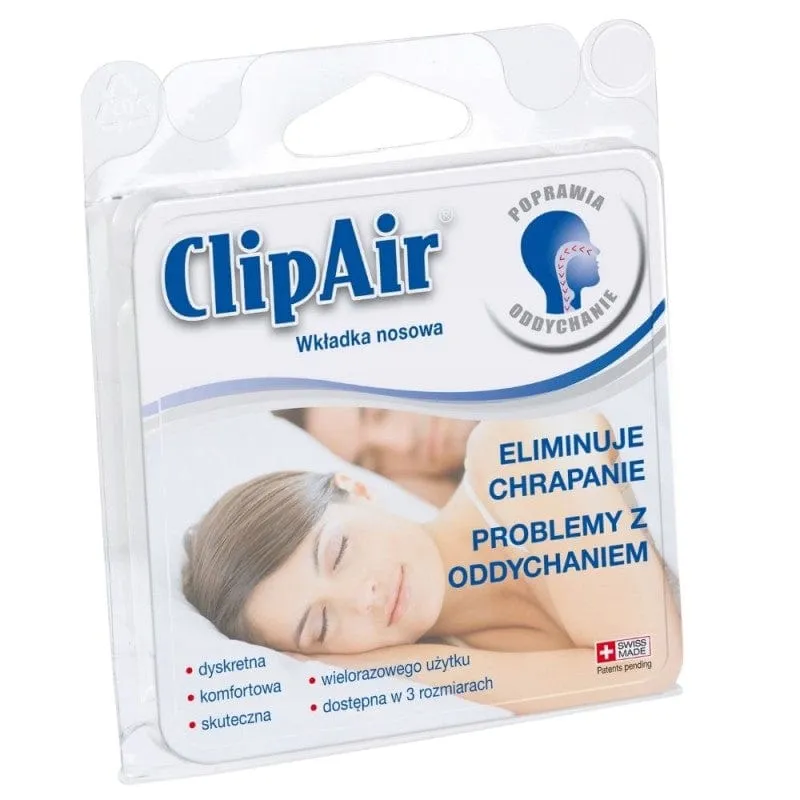 ClipAir Insertos Nasales para Facilitar la Respiración - 3 Tamaños: S, M, L