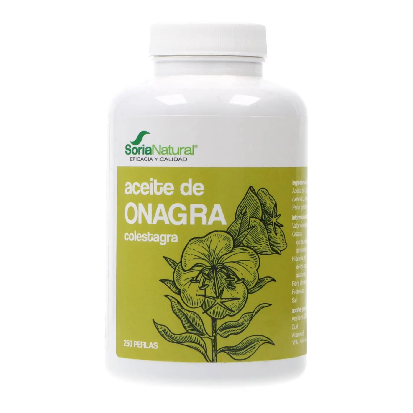 Colestagra Aceite De Onagra 250 Perlas Soria Nat
