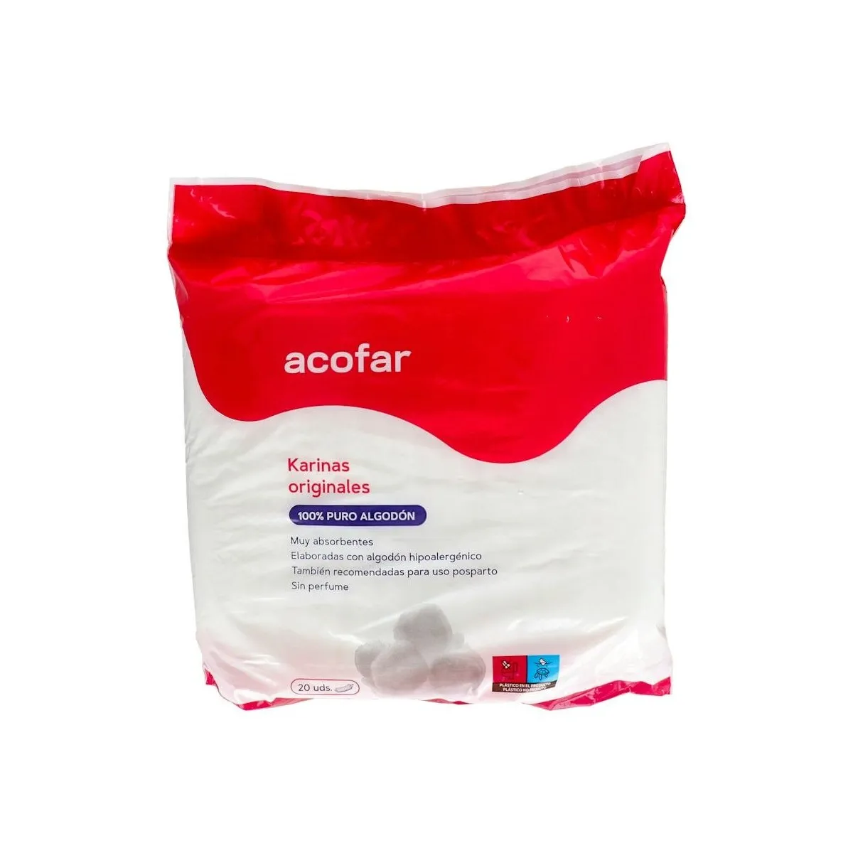Compresa Hig Karinas Algod 20 U