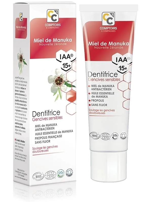 Pasta de Dientes con Miel de Manuka Encías Sensibles -75ml- Comptoirs et Compagnies