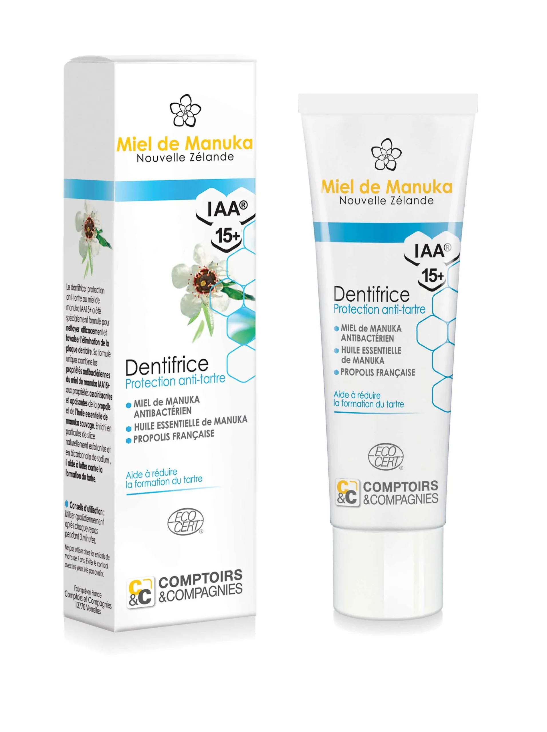 Pasta de dientes anti-tártaro con miel de Manuka - 75 ml-Comptoirs et Compagnies