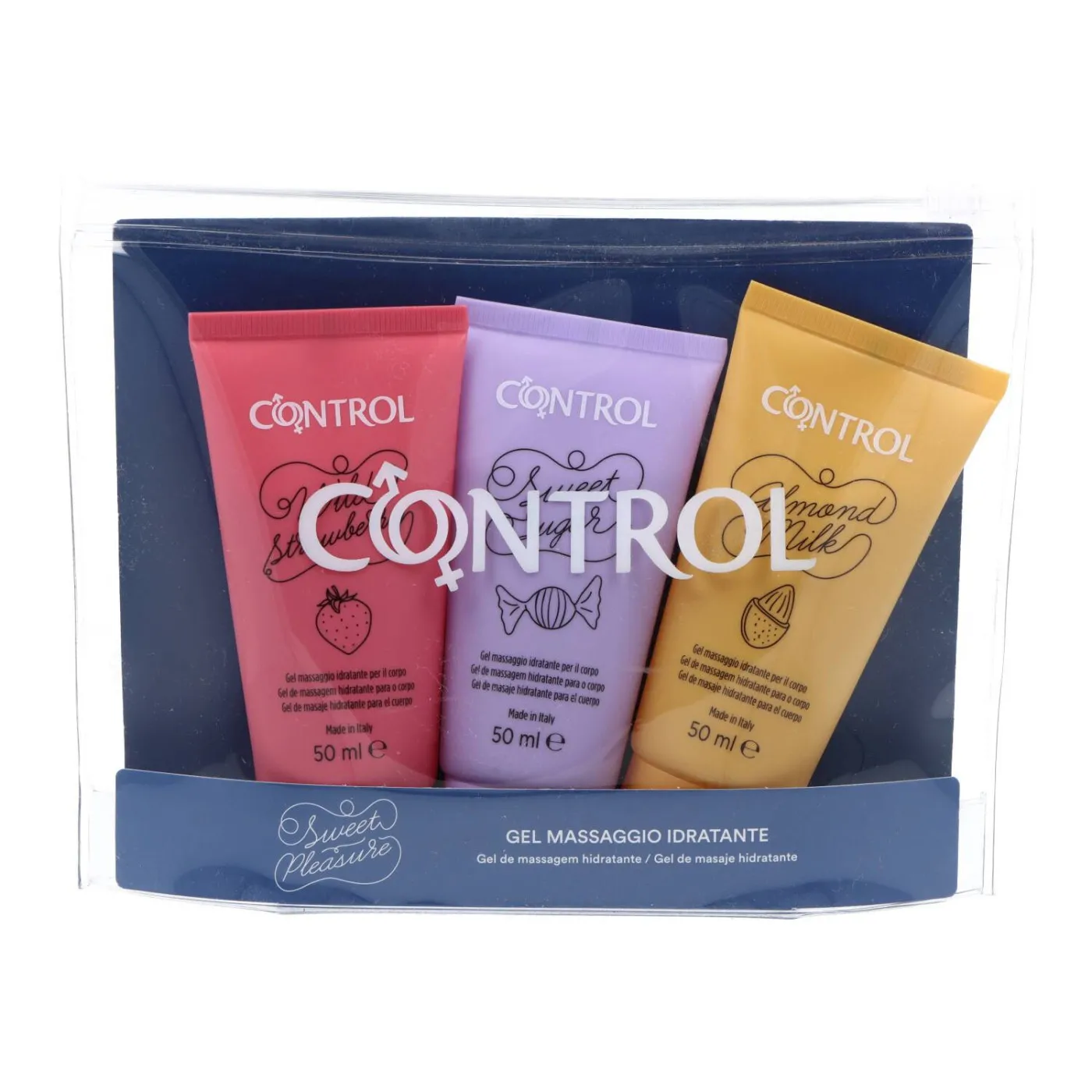 Control Gel De Masaje Kit De Viaje 3x50 ml