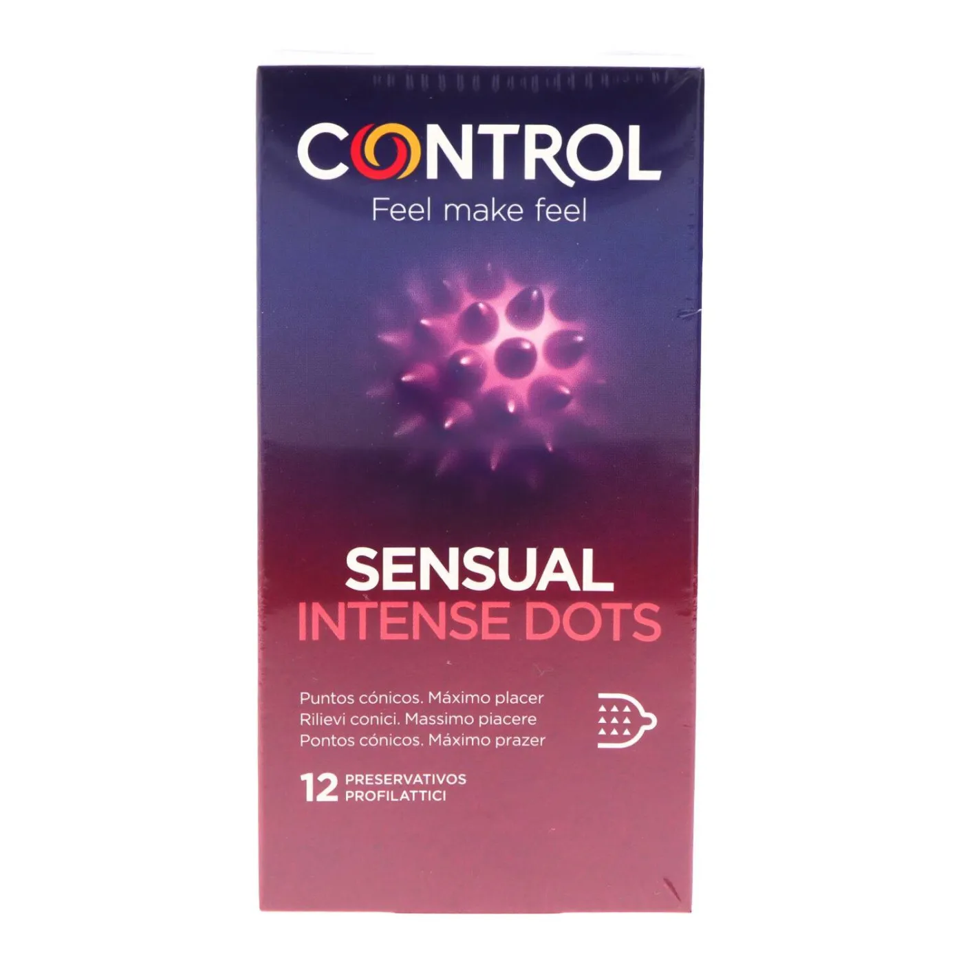 Control Preservativos Sensual Intense Dots 12 Ud