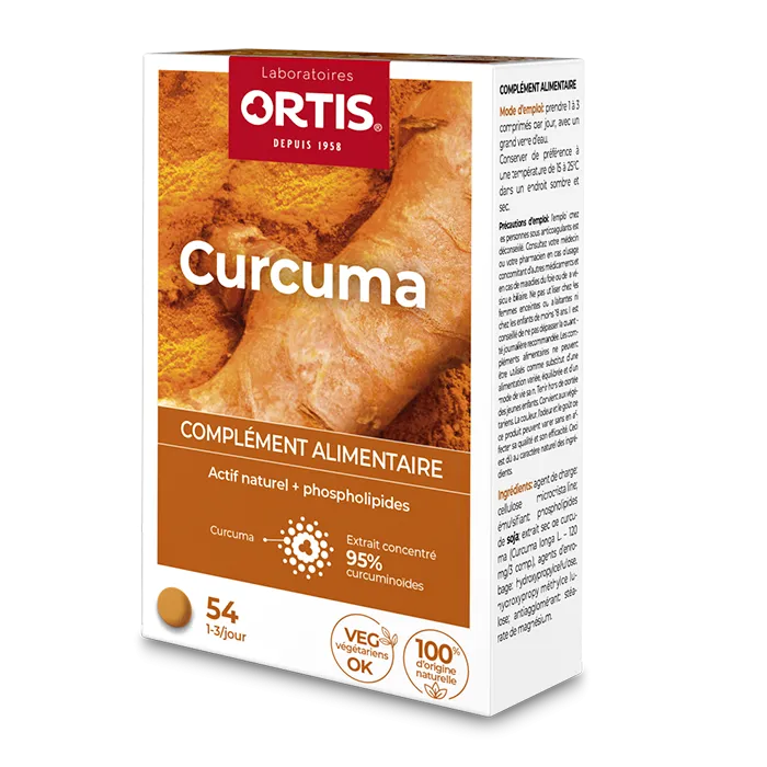 Cúrcuma-54 comprimidos-Ortis