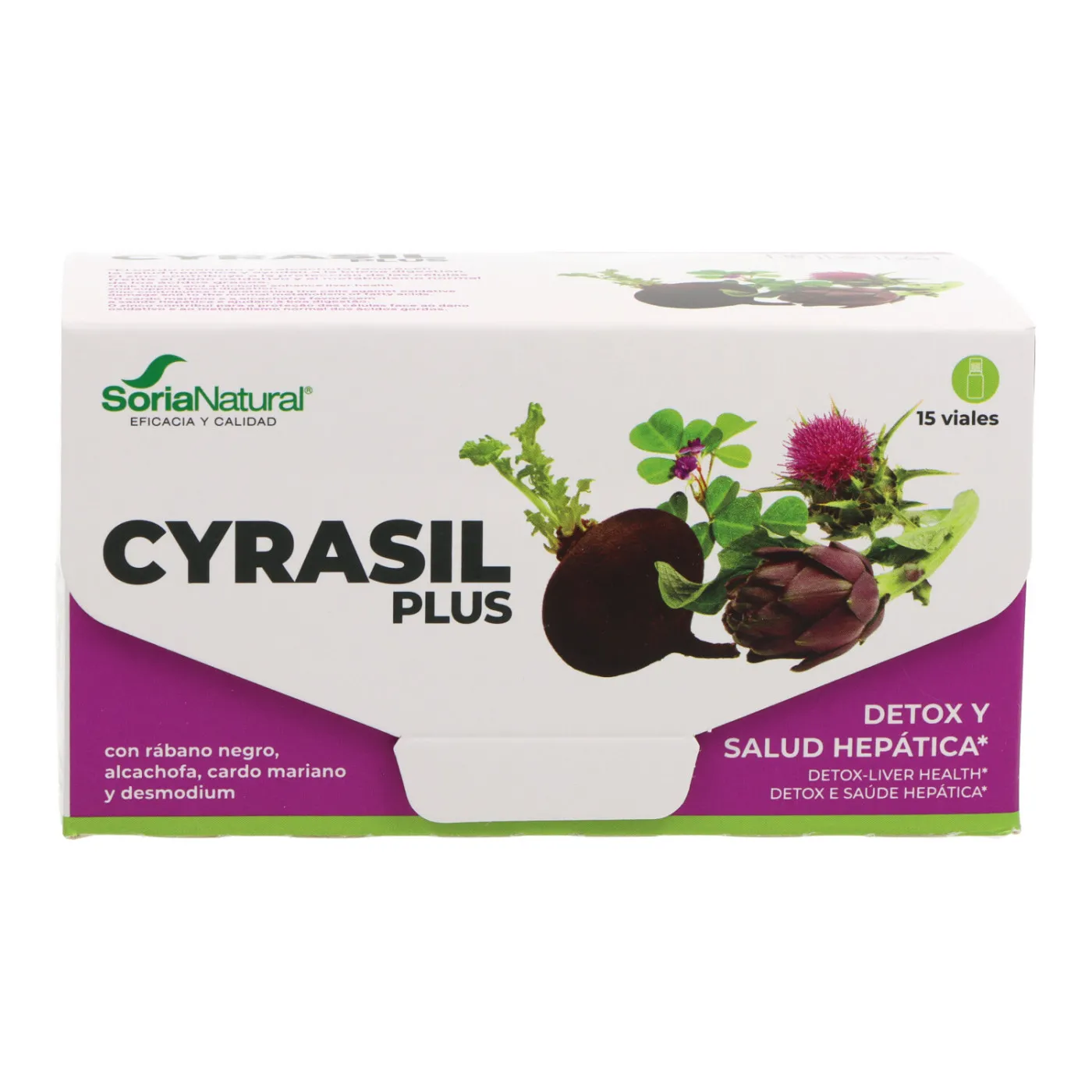 Cyrasil Plus 15 Viales 10 ml Soria Natural