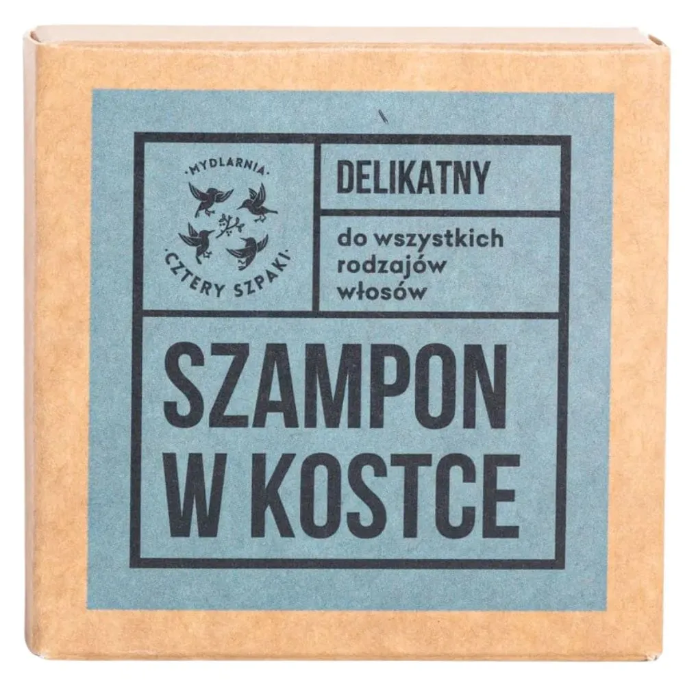 Cztery Szpaki Champú en cubo, Suave - 75 g