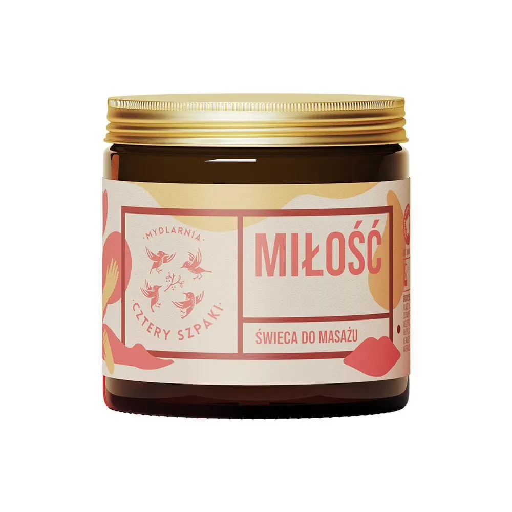 Cztery Szpaki Vela de Masaje Amor - 120 ml