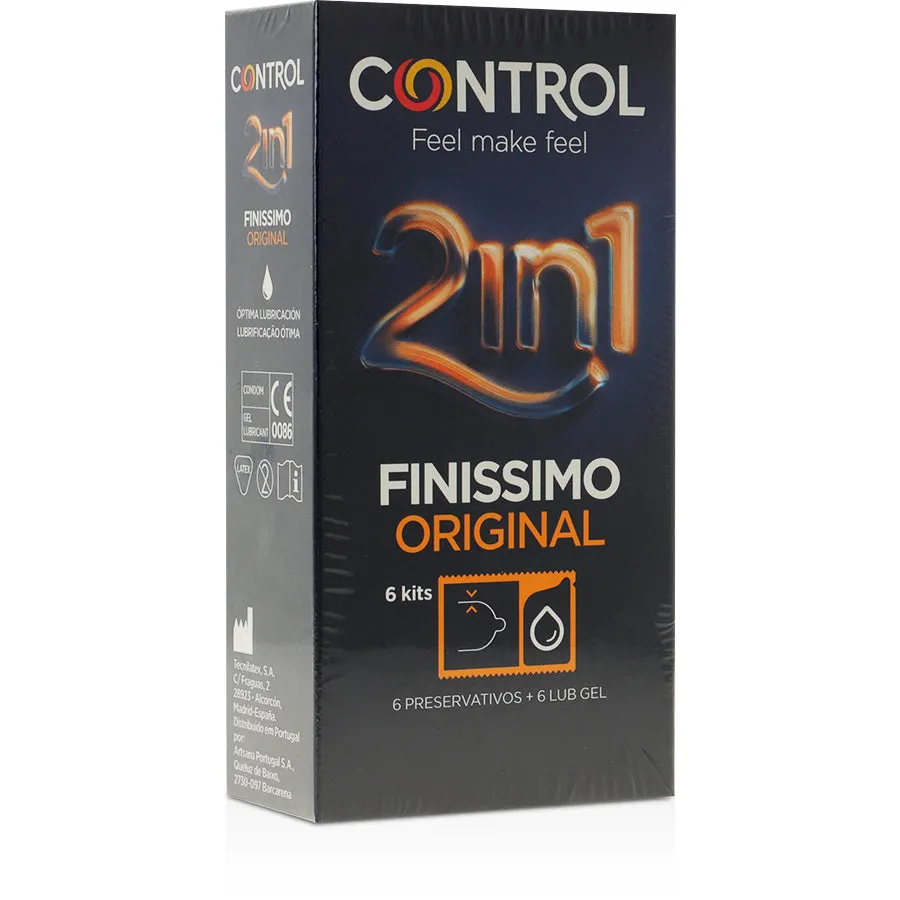 Preservativos Duo Finisimo + Lubricante 6 Uds - Control