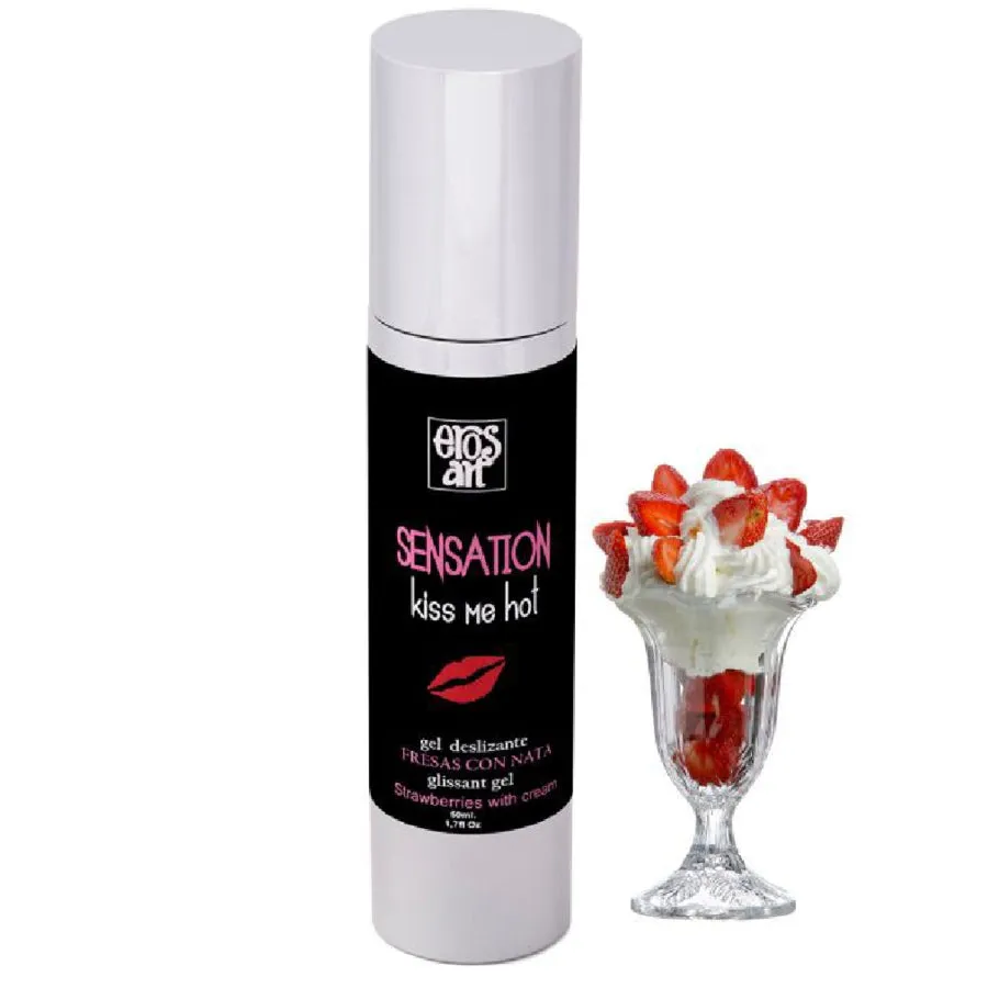 Sensattion Lubricante Natural Fresas con Nata 50ml -art - Eros