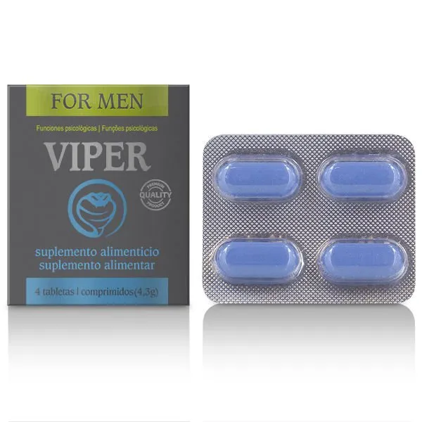 Viper Potenciador Masculino 4 Capsulas Es/pt - Pharma - Cobeco