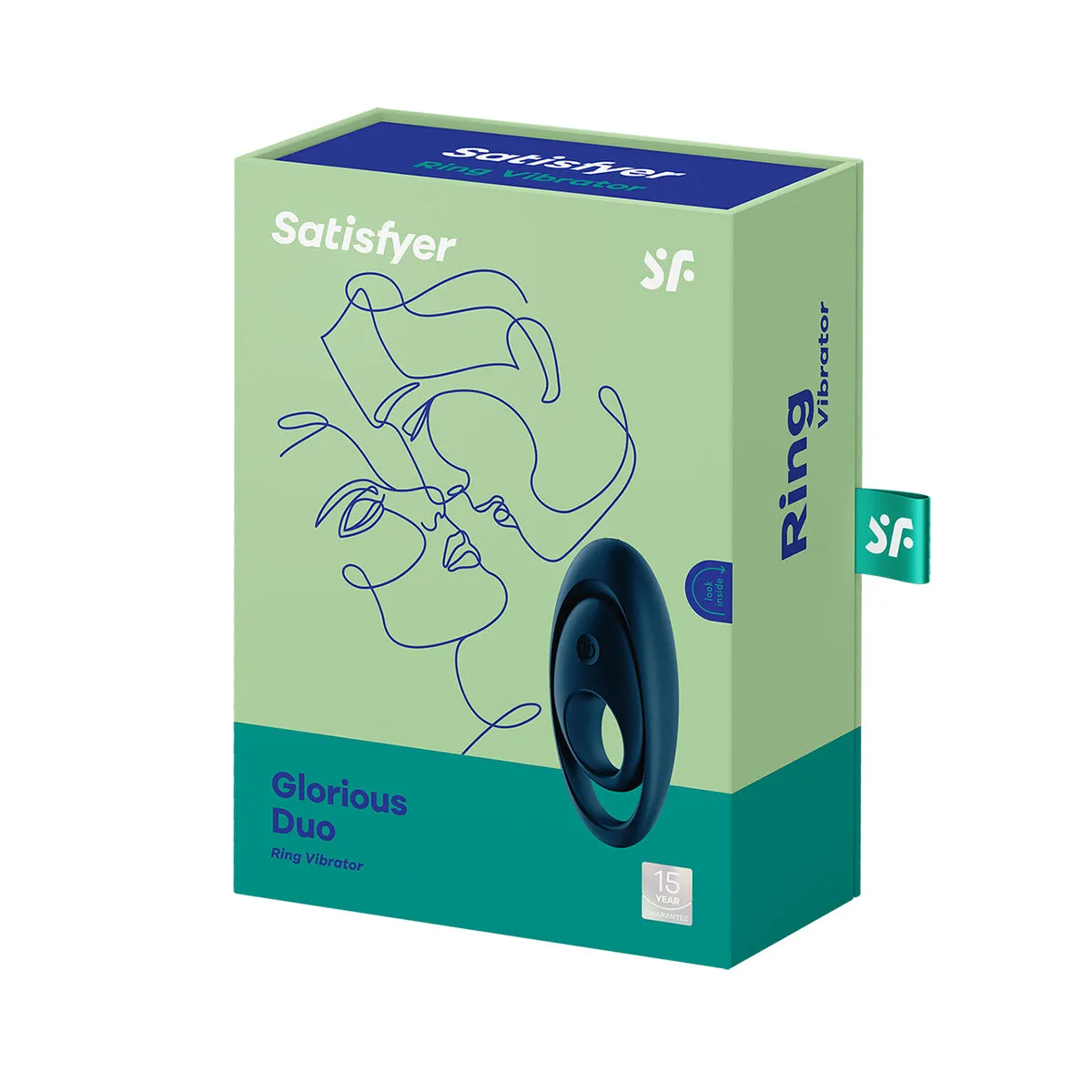 Glorious Duo Anillo Vibrador Azul - Satisfyer