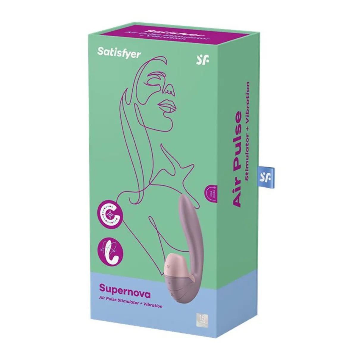 Supernova Estimulador y Vibrador - Rosa - Satisfyer
