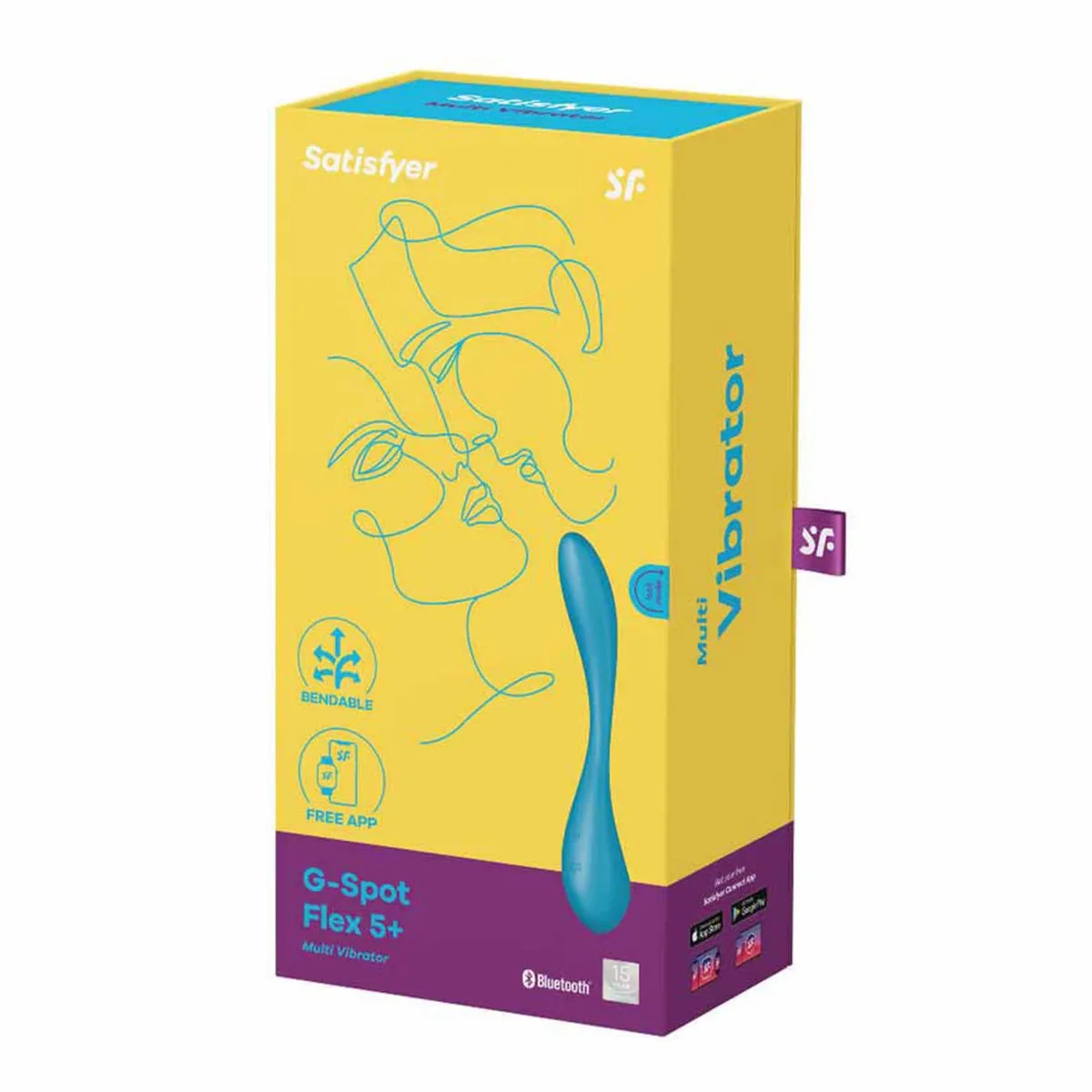 G-spot Flex 5 Multi Vibrador - Azul - Satisfyer