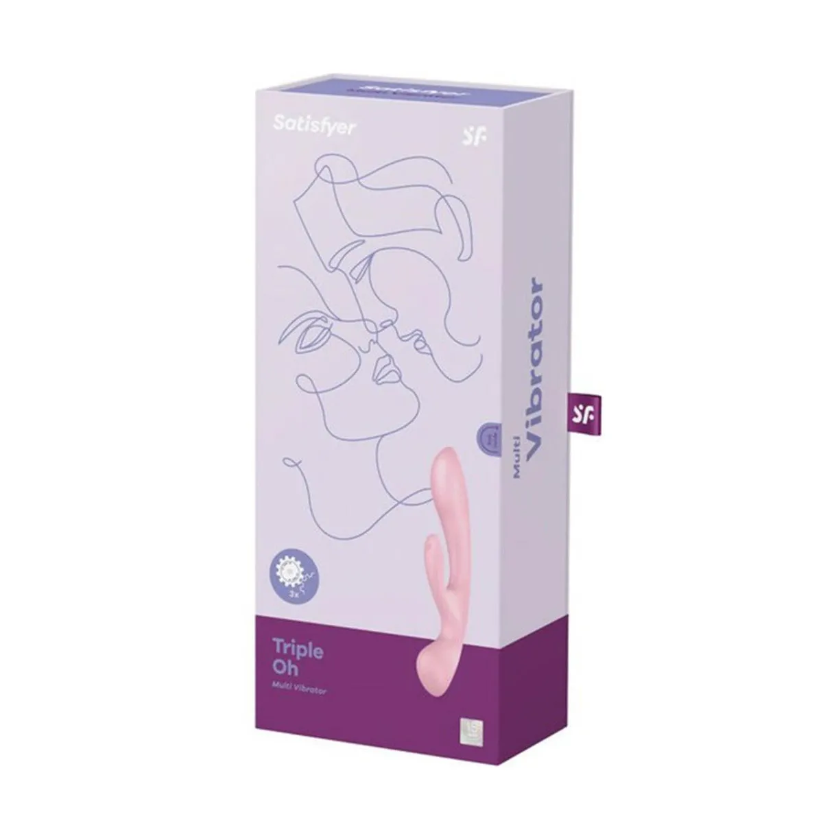 Triple Oh Vibrador Híbrido - Rosa - Satisfyer