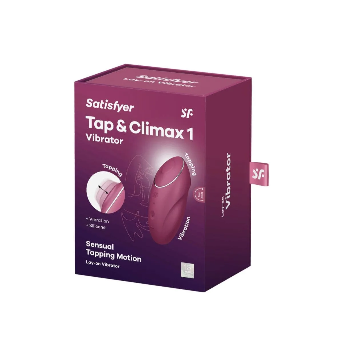 Vibrador Lay-on Tap & Climax 1 Rojo - Satisfyer