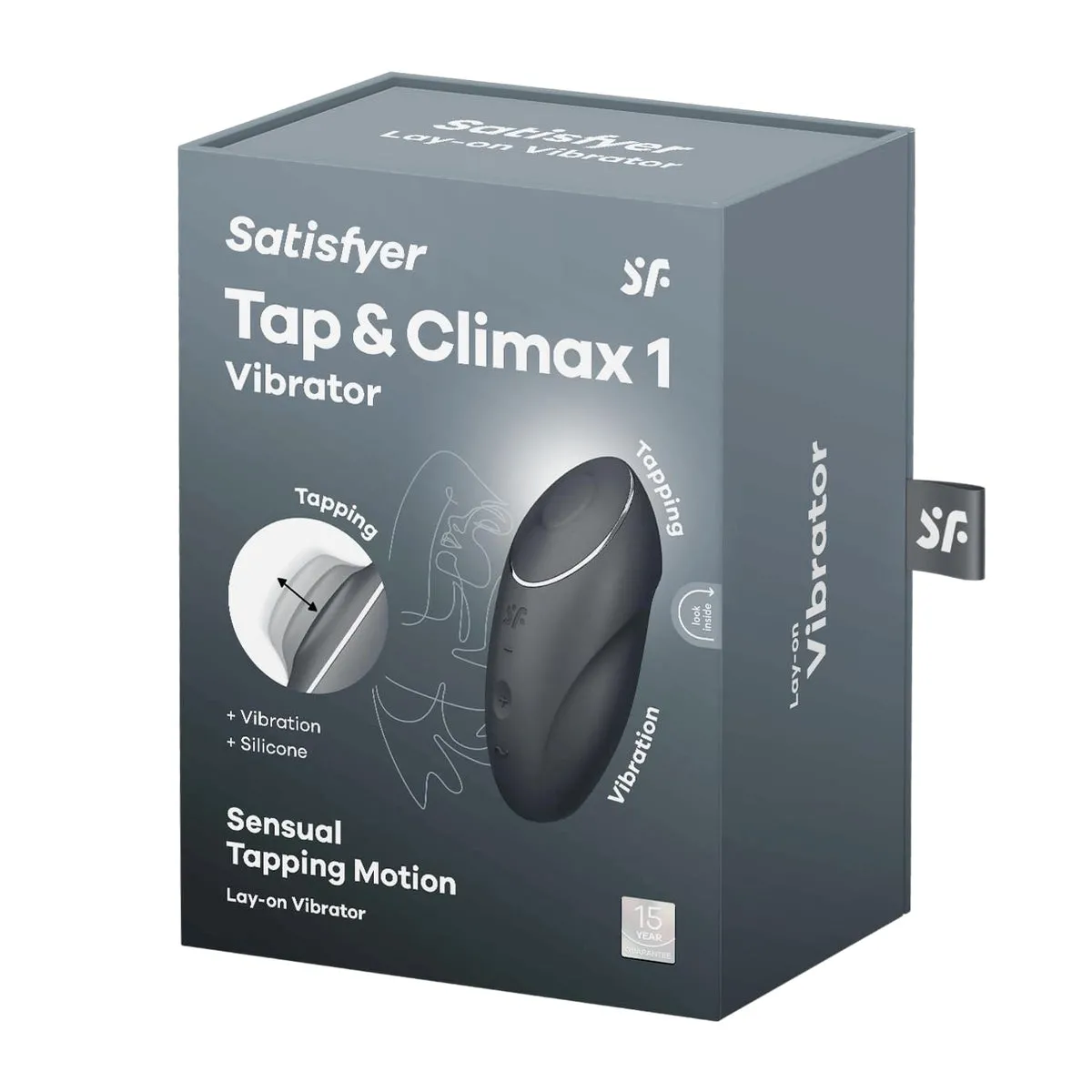 Vibrador & Estimulador Tap & Climax 2 - Gris - Satisfyer