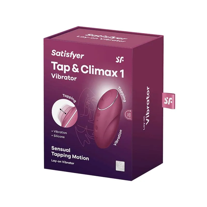 Vibrador & Estimulador Tap & Climax 2 - Rojo - Satisfyer