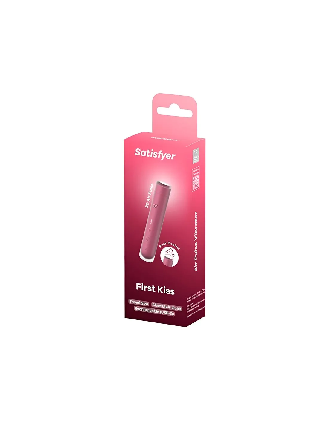 First Kiss Estimulador Clítoris por Ondas Granate - Satisfyer