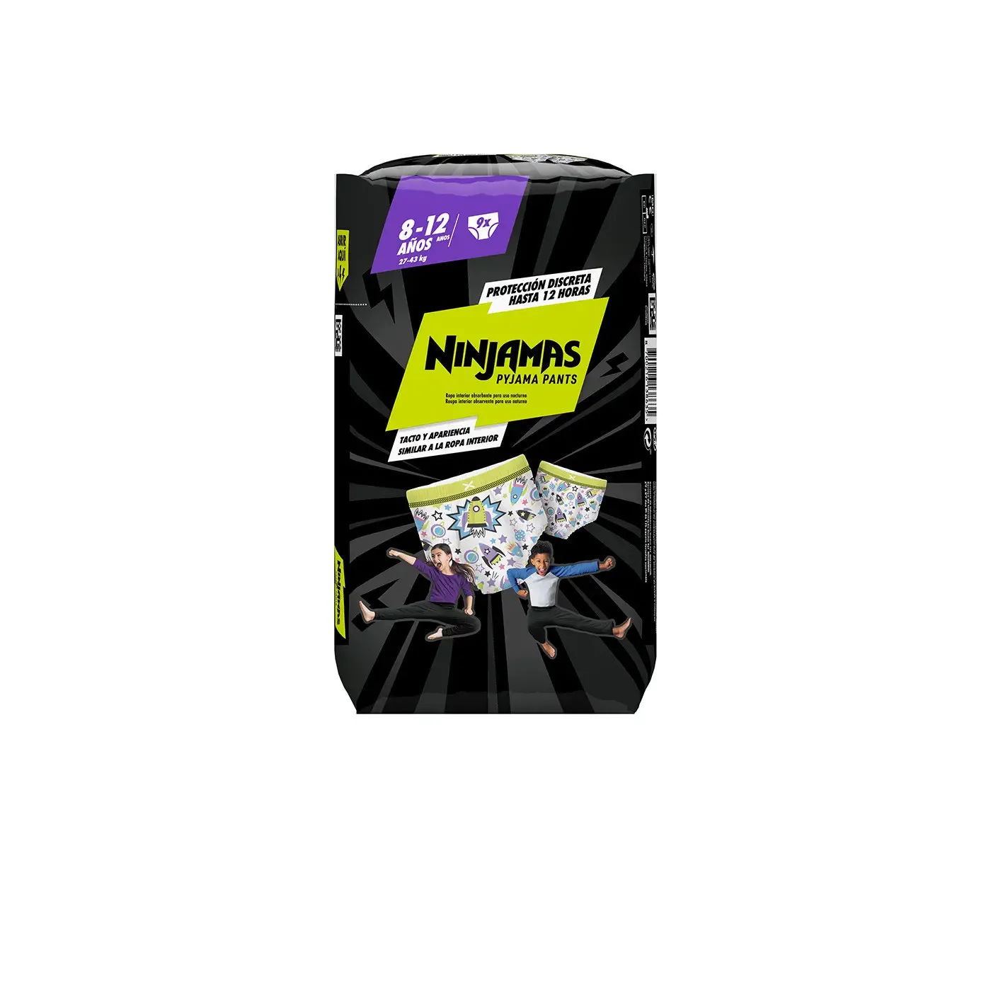 Dodot Ninjamas Pants Carry Cohete Talla 8-12 Años 27-43kg