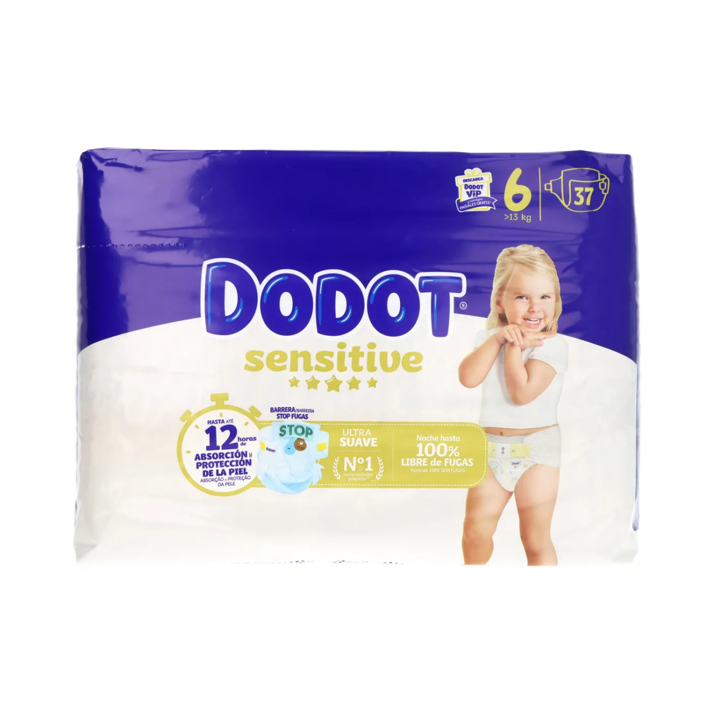 Dodot Sensitive T6 +13kg 37 Unidades